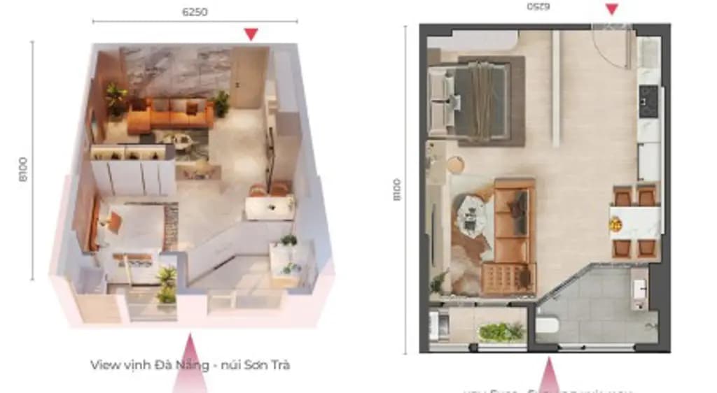 Main-Bán Căn 1PN Peninsula Đà Nẵng 48.2m2 Tầng Cao View Vịnh & TP Giá Cực Rẻ 3.296 Tỷ Bán Gấp-5