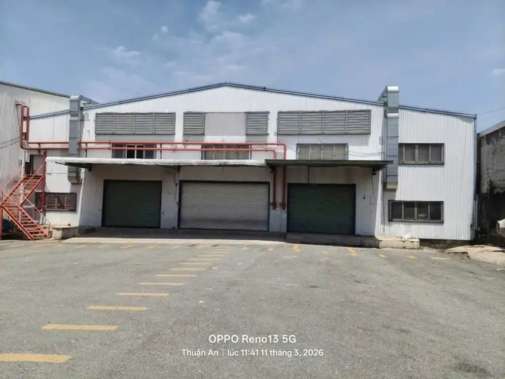 Cho thuê Kho, nhà xưởng 4110m2 giá 319 triệu tại Phường Bình Hòa Thị xã Thuận An Bình Dương