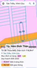 Thumb-Bán Đất 117m2 có sẵn 81m2 thổ cư giá 1 tỷ tại phường Tân Triều, gần khu Lavender City-3