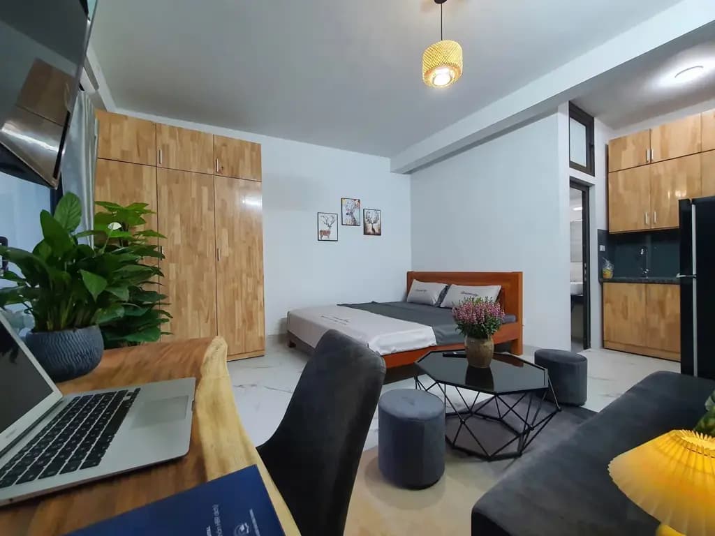 Main-Cho Thuê Ccmn 30m Full đồ Vip cực đẹp thoáng ban công cửa sổ tại 59 Phạm Văn Đồng-3