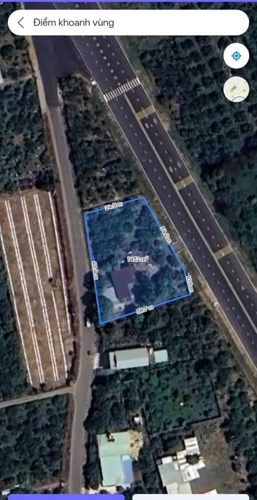 Main-Bán Đất Tân Uyên 2 Mặt Tiền Ngang 45 Dài 30 Bạch Đằng 1.442,4m², Đường trước rộng 28m 0922222590-4