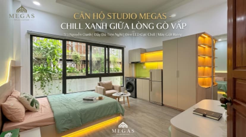 CĂN HỘ STUDIO CHILL FULL NỘI THẤT - NGAY CẬN LÊ ĐỨC THỌ
