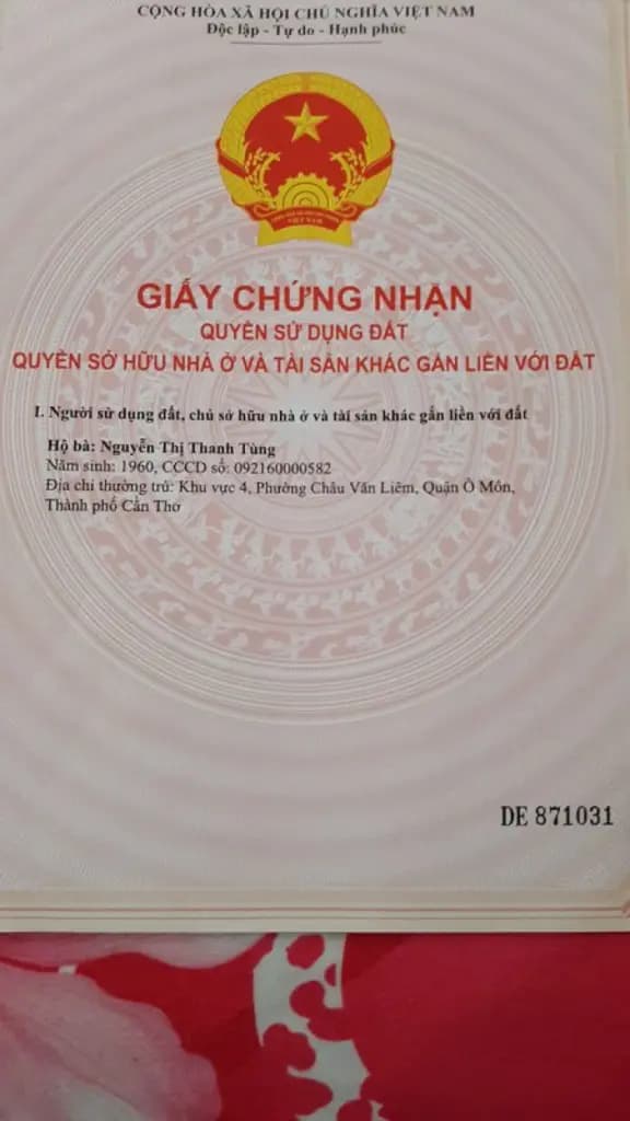 Main-Bán QSDĐ và tài sản gắn liền với đất tại thửa đất số 1818, tờ bản đồ số 1, P.Thuận Hưng, TP.Cần Thơ-1