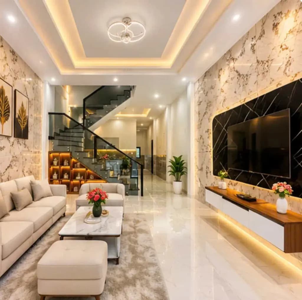 Main-NHÀ LẦU THIẾT KẾ VIP SÂN Ô TÔ , THÔNG THOÁNG-1