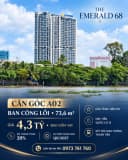 Thumb-Bán Căn góc 2Pn2wc Bancony Lồi| The Emerald 68 | 73,6 m2 Giá 4,3 tỷ (bao thuế phí)-1