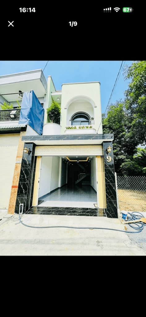 NHÀ 1 Trệt 1 Lầu , PHÚ MỸ ,THỦ DẦU MỘT, BÌNH DƯƠNG  - 1 sẹc đường An Mỹ Phú Mỹ Vào 30m
