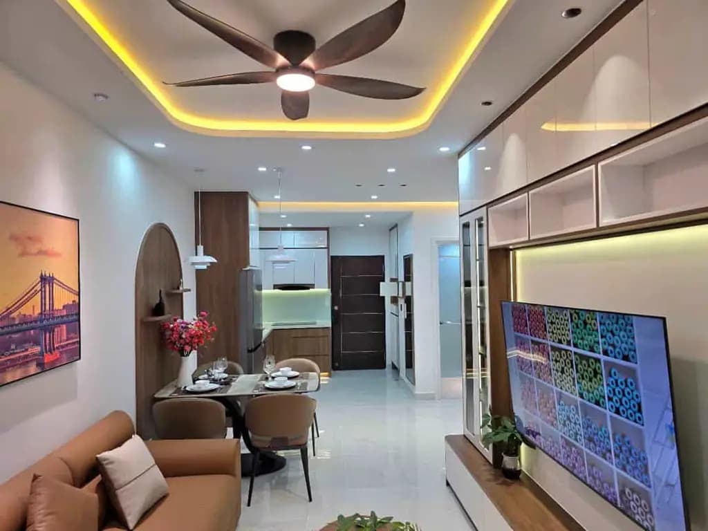 Main-Chủ Cần Bán CH Giá Rẻ H1 Hoàng Diệu, GIÁ 1 TỶ 720, DT 87,5m², 2PN2WC, tặng kèm đầy đủ nội thất , SHR-1