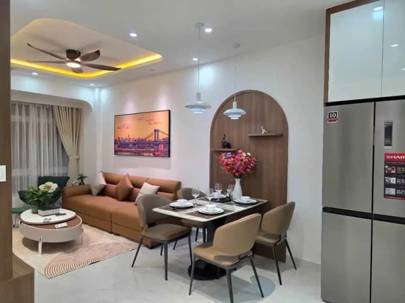 Chủ Cần Bán CH Giá Rẻ H1 Hoàng Diệu, GIÁ 1 TỶ 720, DT 87,5m², 2PN2WC, tặng kèm đầy đủ nội thất , SHR