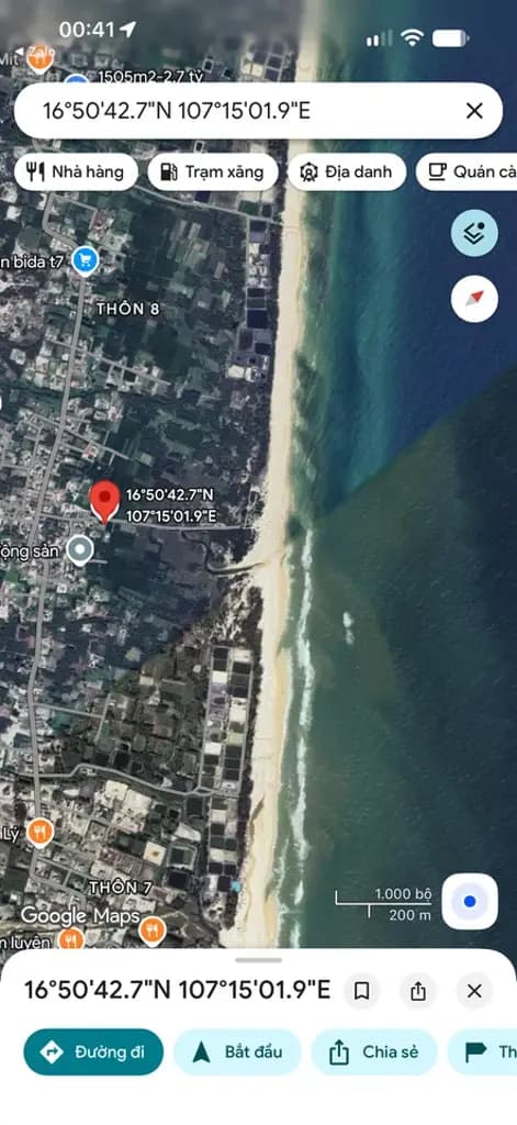 Bán Đất 500m2 có sẵn 262 m2 thổ cư giá 990 triệu tại Đường thông biển,2 lô tô tránh được Xã Triệu Vân Huyện Triệu Phong Quảng Trị