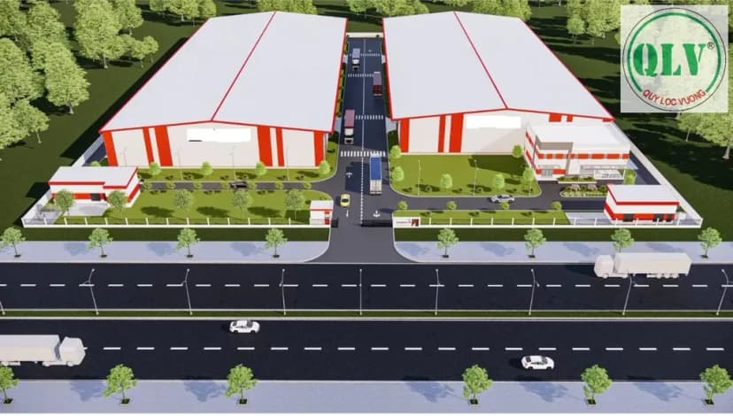 Cho thuê nhà xưởng KCN Châu Đức BRVT diện tích xưởng 11.300m2 sân bãi rộng.