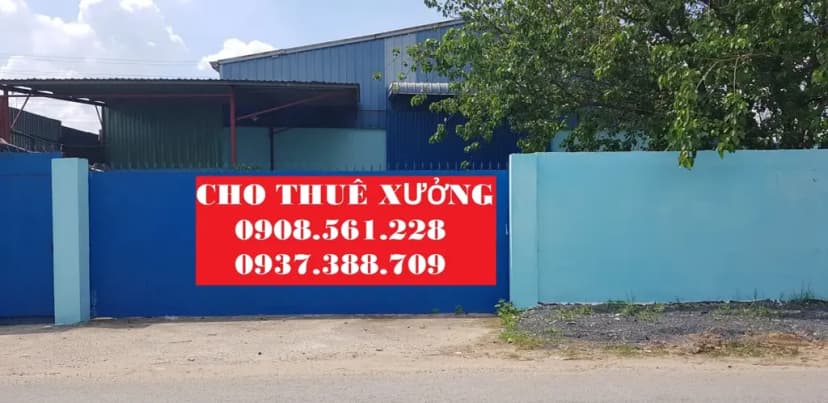 NHÀ XƯỞNG NẰM ĐƯỜNG LÊ THỊ RIÊNG PHƯỜNG THỚI AN QUẬN 12 CHO THUÊ DT: 1000M GIÁ 55 TRIÊU/THÁNG LH: 0908561228