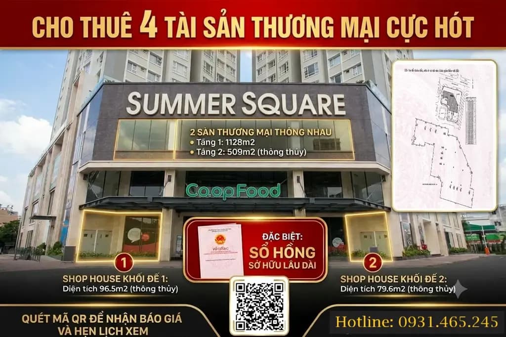 Cho thuê Mặt bằng kinh doanh 1200m2 tại Đường Tân Hoà Đông