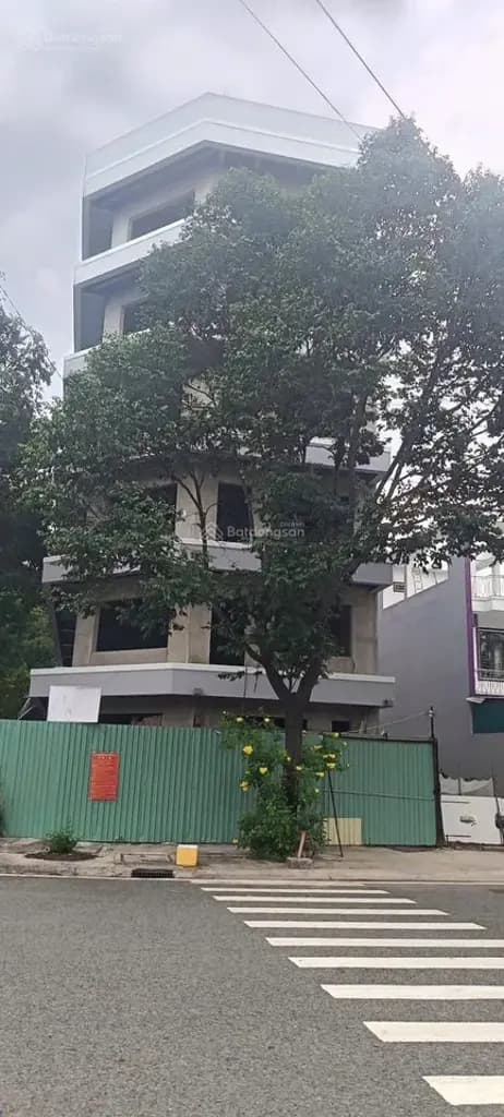 Cho thuê tòa nhà TP Mới, kết cấu 6 tầng, góc 2 mặt tiền, có PCCC và thang máy đầy đủ Diện tích :
