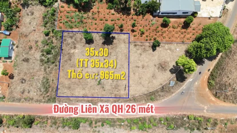 Bán Đất làm kho,cây xăng 35mét mặt tiền trục chính đường QH 26mét, 1050m2 có sẵn 965 m2 thổ cư tại khu Công nghiệp Phú Xuân Ez Park