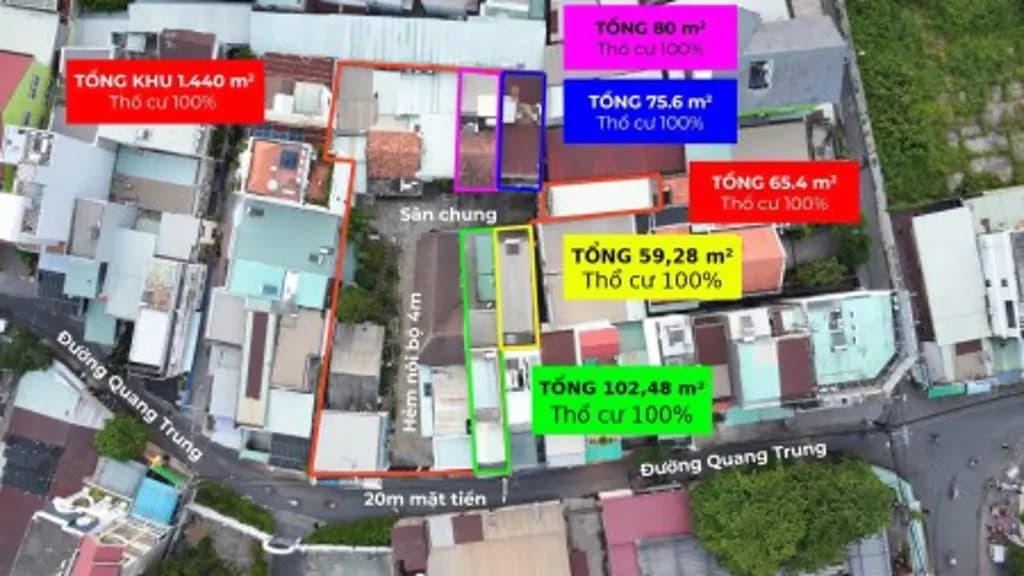 Main-Mặt tiền Quang Trung — kinh doanh + ở, 2 căn liền kề-0