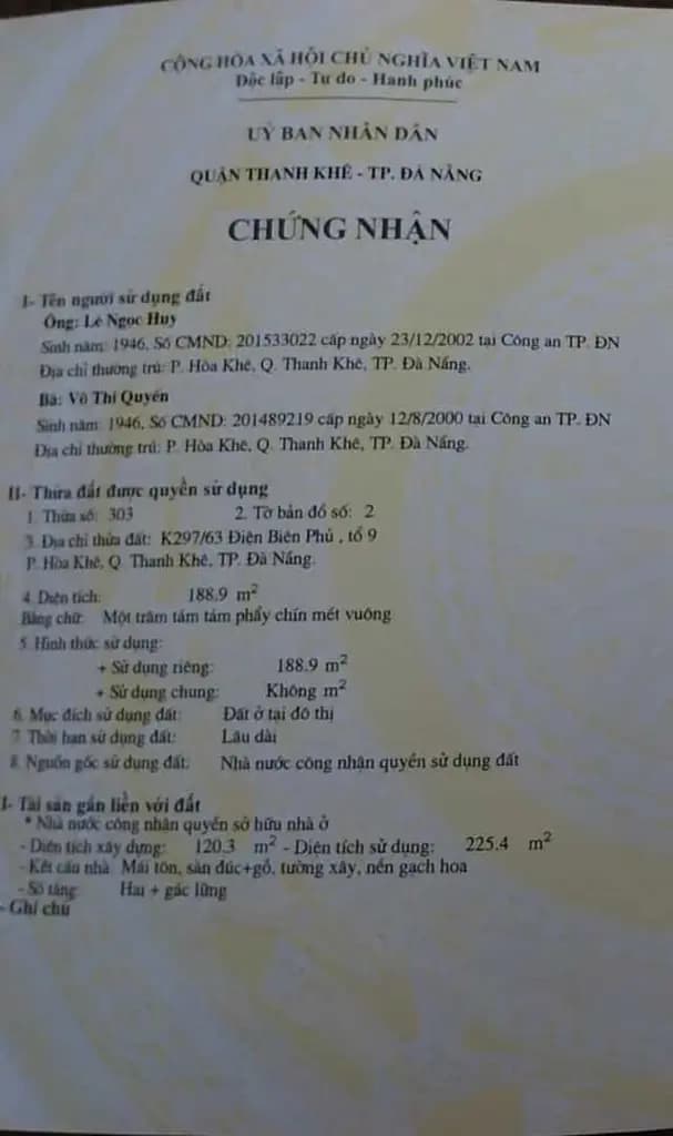 Main-CHÍNH CHỦ CẦN BÁN NHÀ TẠI ĐƯỜNG CÙ CHÍNH LAN - QUẬN THANH KHÊ - ĐÀ NẴNG-4