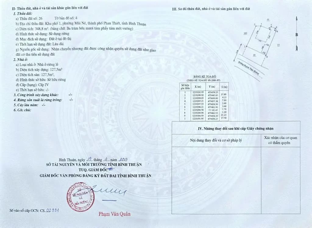 Main-Chính chủ cần bán căn nhà 348m2 100% thổ cư, đối diện biển tại 117 Huỳnh Thúc Kháng, Mũi Né.-1