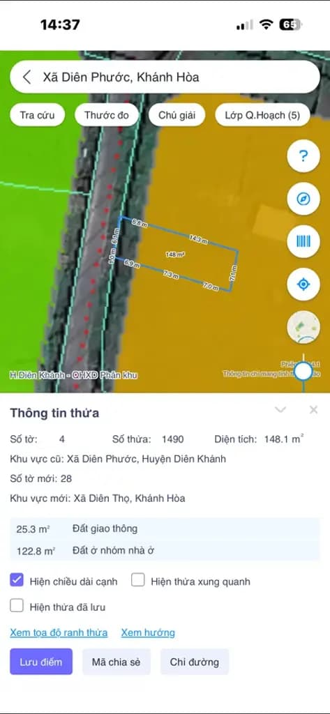 Main-Bán lô Diên Phước( Diên Thọ), sát bên Hương Lộ 39, đường nhựa-1