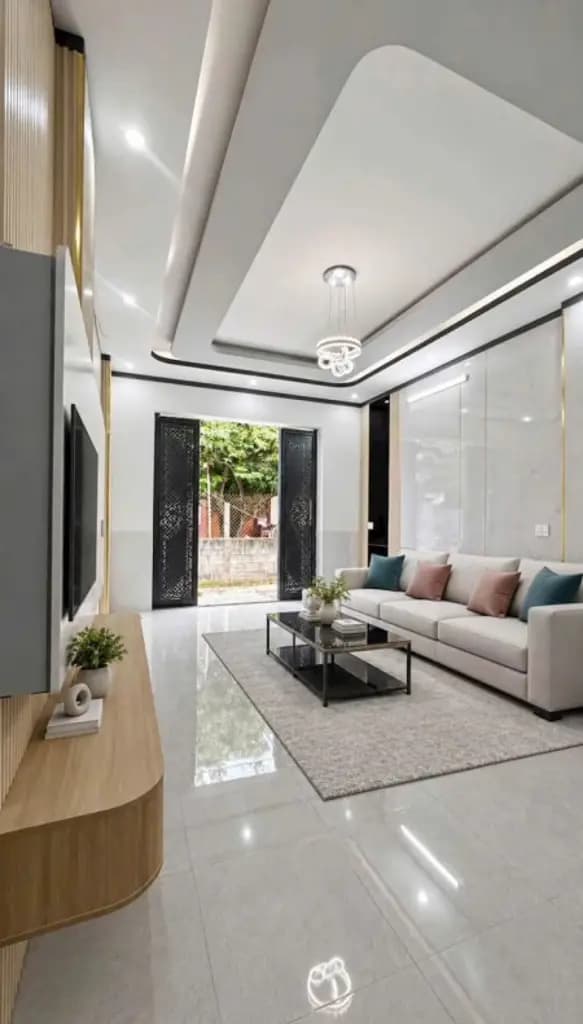 Main-Nhà lầu mới 100m2 4 phòng ngủ, 2wc ngay chợ Thạnh Phú-2