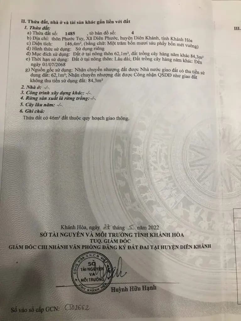 Main-Bán lô Diên Phước( Diên Thọ), sát bên Hương Lộ 39, đường nhựa-3
