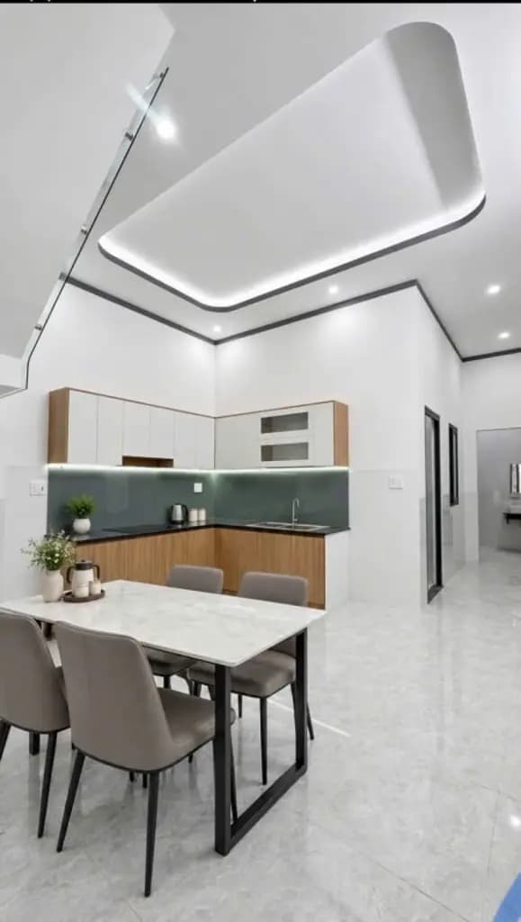 Main-Nhà lầu mới 100m2 4 phòng ngủ, 2wc ngay chợ Thạnh Phú-3