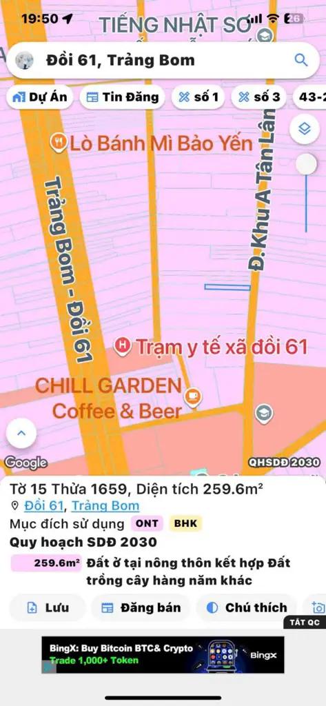ĐẤT MẶT TIỀN NHỰA – GIÁ NGỘP CHỈ 1,5 TỶ - Xã Đồi 61 Cũ (An Viễn Mới), Đồng Nai