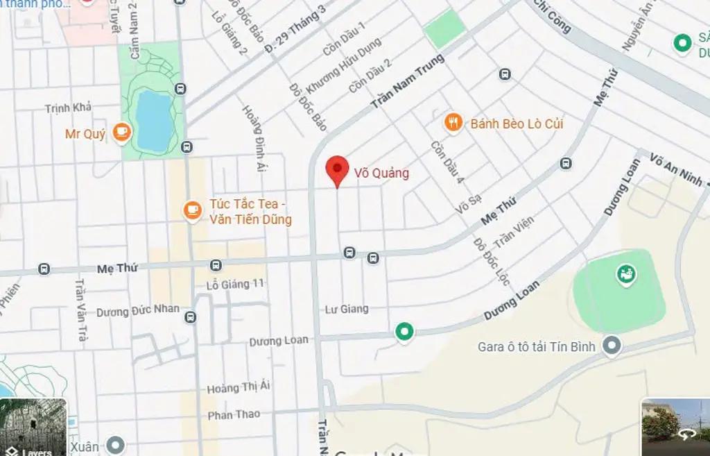 🏆BÁN ĐẤT ĐẸP ĐƯỜNG VÕ QUẢNG dt100m2 Gía 5ty050 tl nhẹ