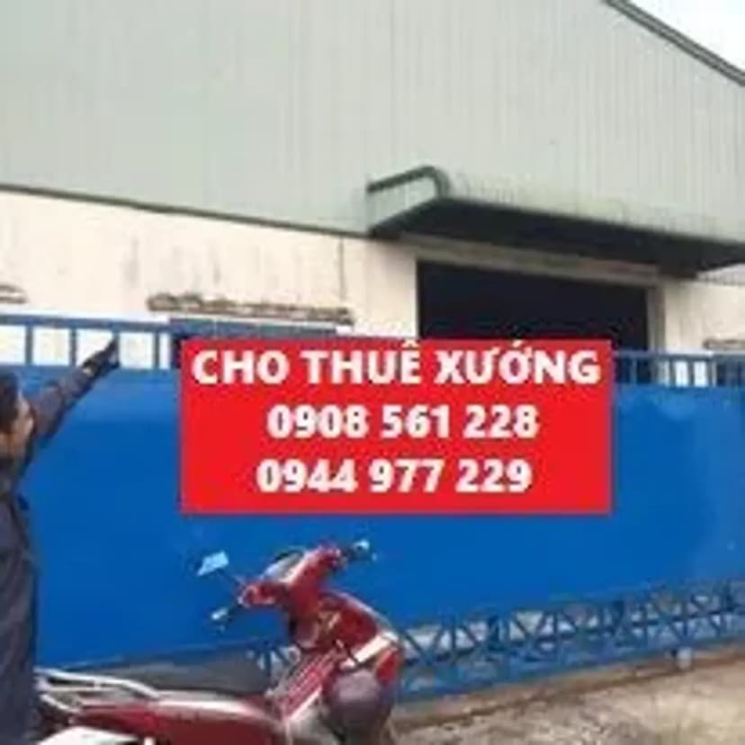 Cho thuê nhà xưởng nằm đường kim cương tân thạnh dông cu chi dt: 2000m giá 50 triêu lh: 0944977229