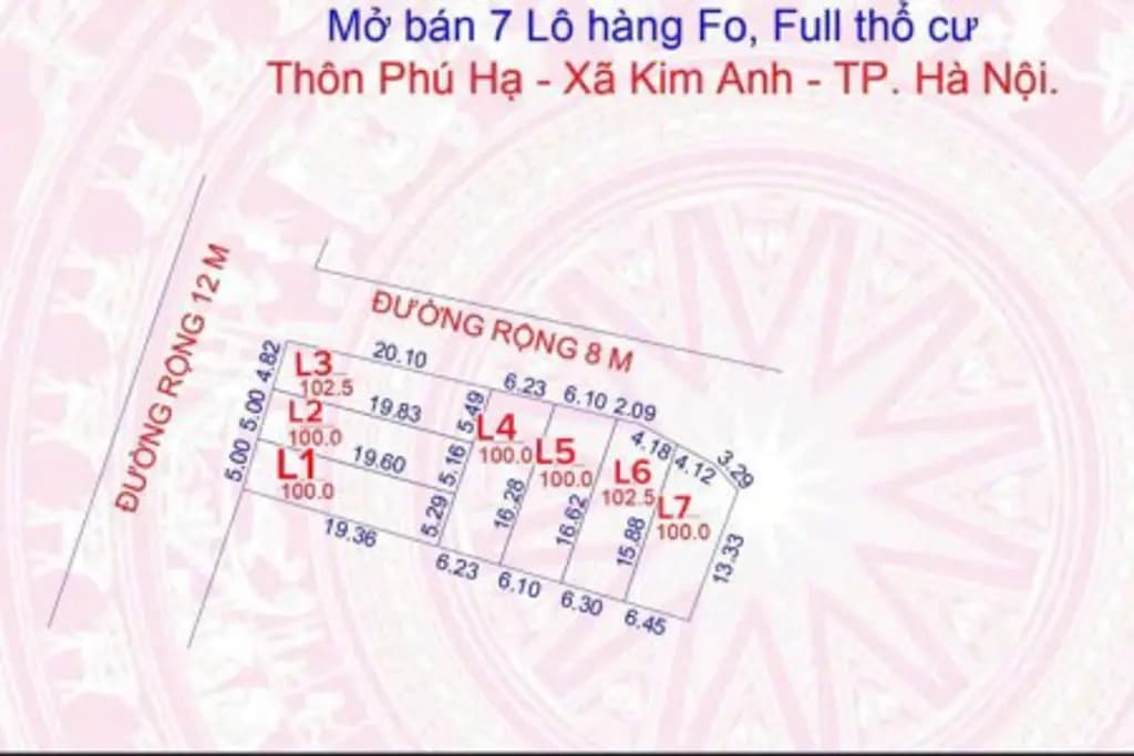Main-Bán đất nền tại Phú Hạ, Kim Anh, Hà Nội, 2,6 tỷ, 100m2-2