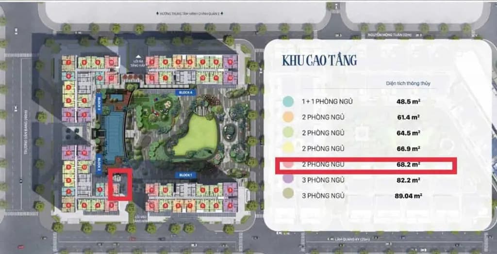 CHO THUÊ CĂN GÓC 2PN – VICTORIA VILLAGE | QUẬN 2