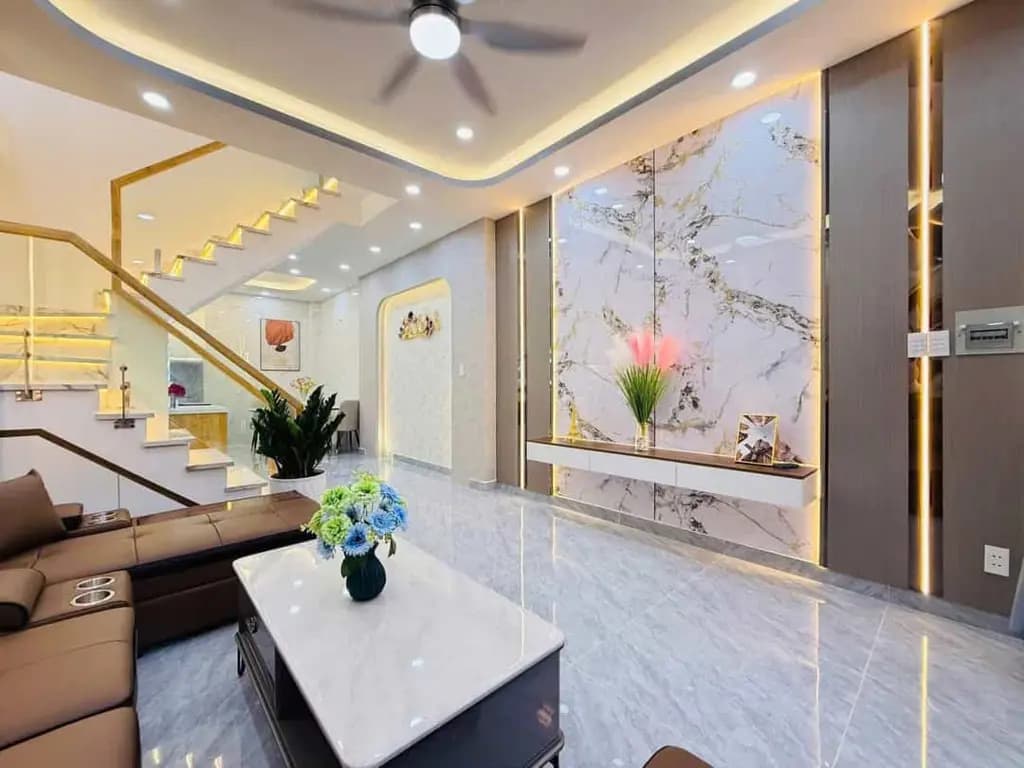 Main-Bán nhà 3tỷ400 đường Nơ Trang Long F13 Bình Thạnh 54m2 , đầy đủ nội thất 3PN , Hoàn công đầy đủ, SHR-4