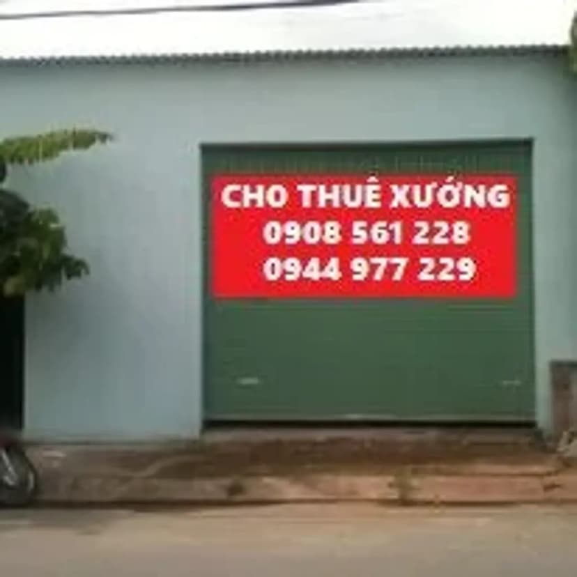 NHÀ XƯỞNG CHO THUÊ ĐƯỜNG LÊ THỊ RIÊNG PHƯỜNG THỚI AN QUẬN 12 DT: 220M GIÁ 18 TRIÊU/THÁNG LH: 0908561228