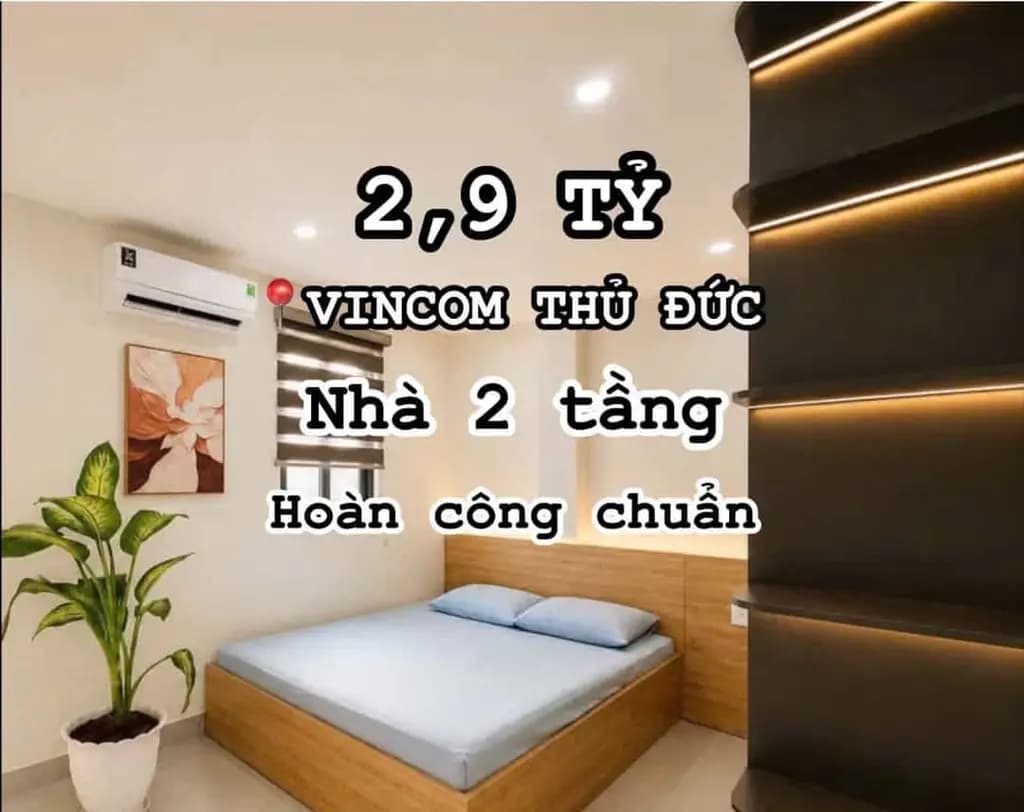 Main-NGAY VINCOM THỦ ĐỨC I CHỈ 2,9 TỶ I NHÀ 2 TẦNG I SỬ DỤNG 50M2-0
