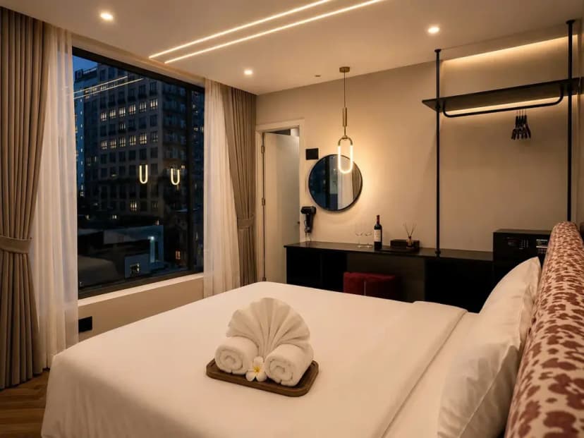 KHÁCH SẠN 2000 M2- MỚI XÂY- CHO THUÊ FULL NỘI THẤT- NGAY HÀM NGHI VS NAM KỲ- 800 TR/TH