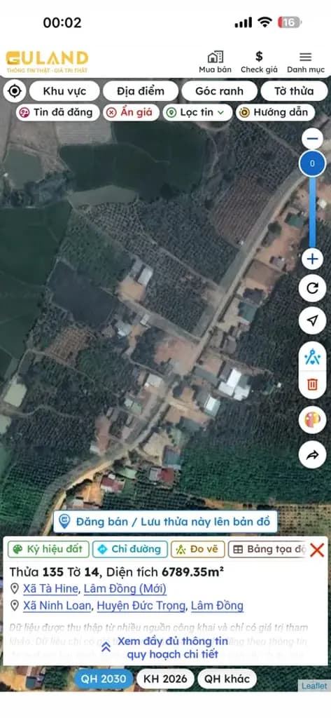 Main-Bán Đất 5500m2 có sẵn 200 m2 thổ cư giá 2.5 tỷ tại Xã Tà Hine Huyện Đức Trọng Lâm Đồng-1