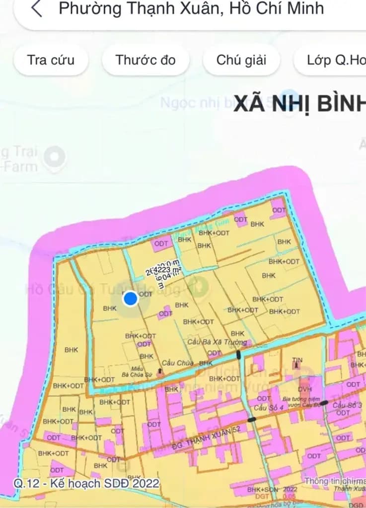 Main-BÁN GẤP 1.200M² ĐẤT THẠNH XUÂN 52 Q12 (22X54.5M) SỔ RIÊNG CÁCH SÔNG VÀM THUẬT 200M GIÁ CHỈ 5.7 TỶ (~4.75TR/M²) TL-2