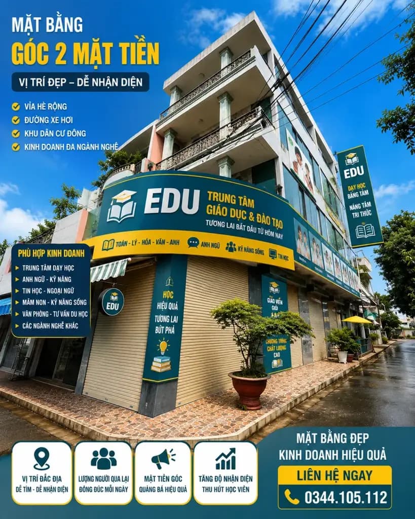 Main-Cho thuê căn góc 2 mặt tiền 3 lầu 1 trệt, 4PN, 4M.Lạnh kinh doanh dạy học, văn phòng.-1