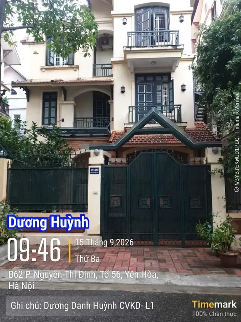 Cho thuê Biệt Thự phố Nguyễn Thị Định - Hoàng Ngân Hà Nội.