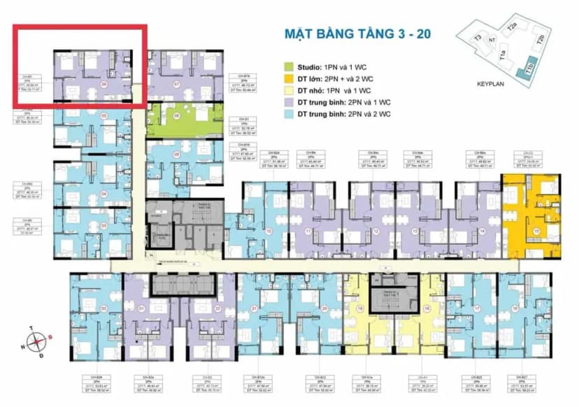 CĂN HỘ 2PN 50M² GIÁ 1,45 TỶ – VIEW NỘI KHU, TẦNG TRUNG, NHẬN NHÀ CUỐI NĂM
