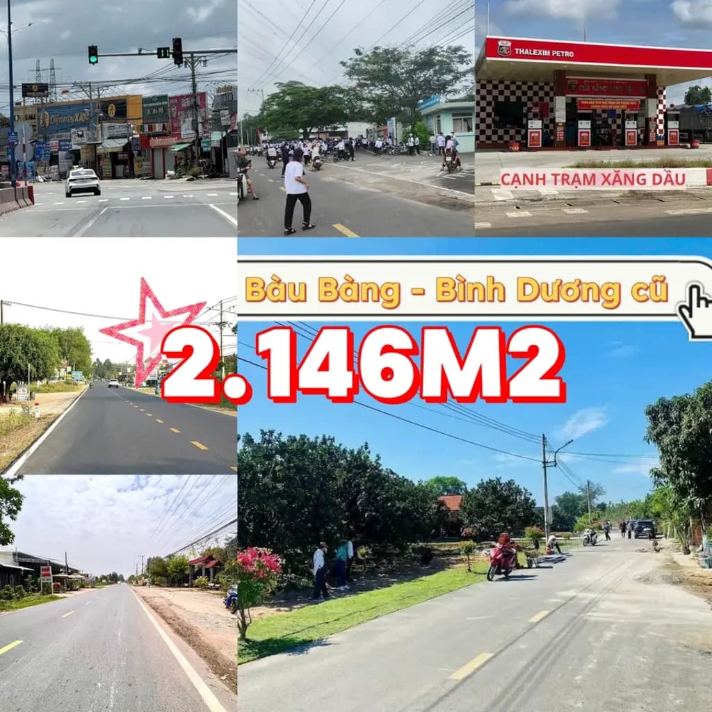 Main-Kẹt Tiền Bán Gấp 2.146m2 Đất Bàu Bàng. Gần Khu Công Nghiệp - Chợ. Giá 1ty250Tr Sổ Hồng Riêng. Quan Tâm Gọi Em Ngay: 0325.222153 Xem Sổ Đất.-0