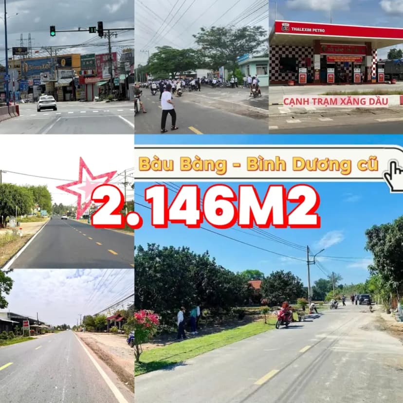 Kẹt Tiền Bán Gấp 2.146m2 Đất Bàu Bàng. Gần Khu Công Nghiệp - Chợ. Giá 1ty250Tr Sổ Hồng Riêng. Quan Tâm Gọi Em Ngay: 0325.222153 Xem Sổ Đất.