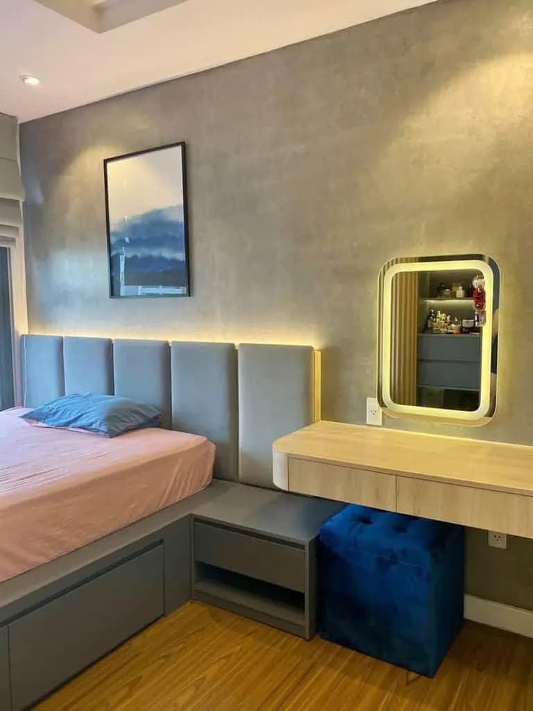 Căn hộ 1pn+1 - tầng trung cao, kế góc nhiều gió + 2 view toàn cảnh Safira Khang Điền, Full nội thất