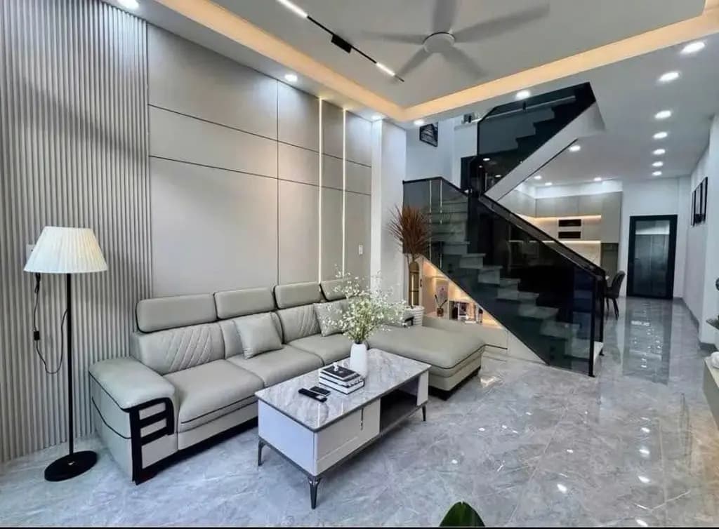 Main-🍀 Cần Tiền Về Quê Bán Nhanh Căn Nhà Trệt Lầu Mới Xây Ngay Chợ Thạnh Phú-1
