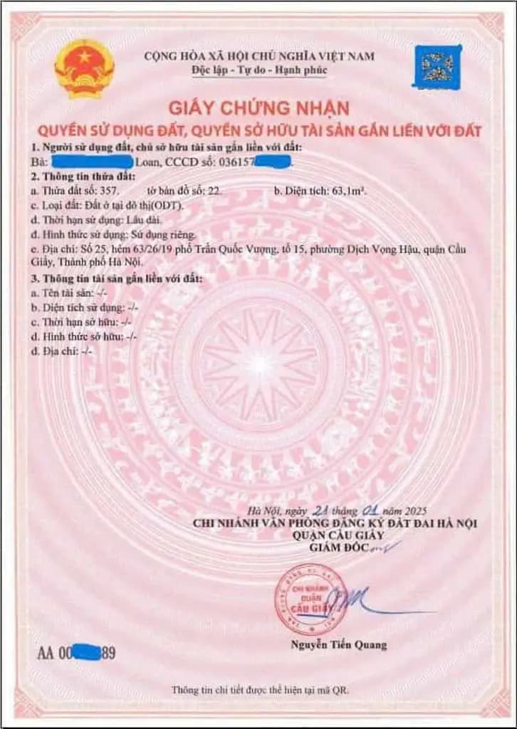 Main-CHÍNH CHỦ BÁN ĐẤT, TẶNG NHÀ, 2 THOÁNG, NGÕ 63 TRẦN QUỐC VƯỢNG, Q.CẦU GIẤY-5