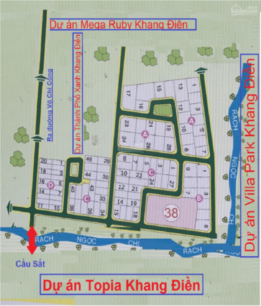 Main-Cần bán ngay 3 nền đất Dự án Dòng sông xanh, gần Topia Garden, đường Bưng Ông Thoàn, có sổ-0