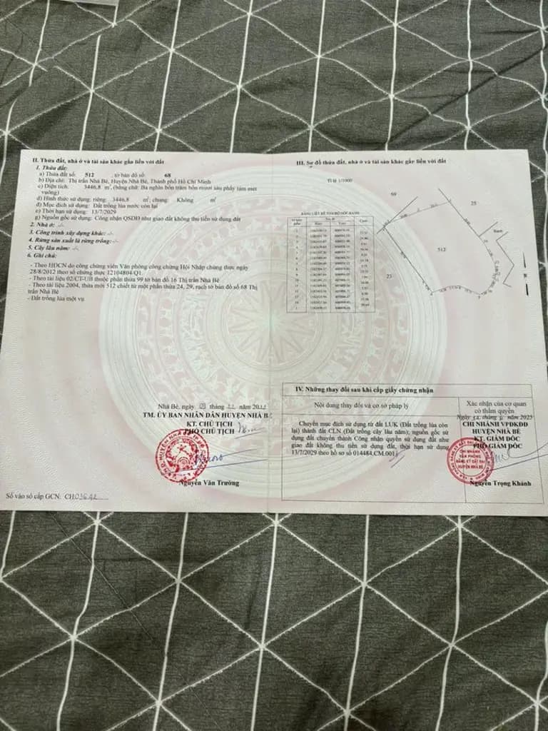 Bán Đất 3466m2 giá 24.26 tỷ tại Đường Huỳnh Tấn Phát Thị trấn Nhà Bè Huyện Nhà Bè TP. Hồ Chí Minh