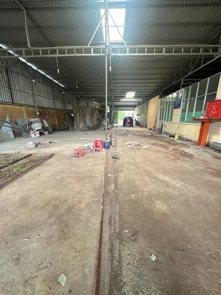Cho thuê Kho, nhà xưởng 1500m2 giá 15 triệu đường xe tải tại Tp Bến Tre