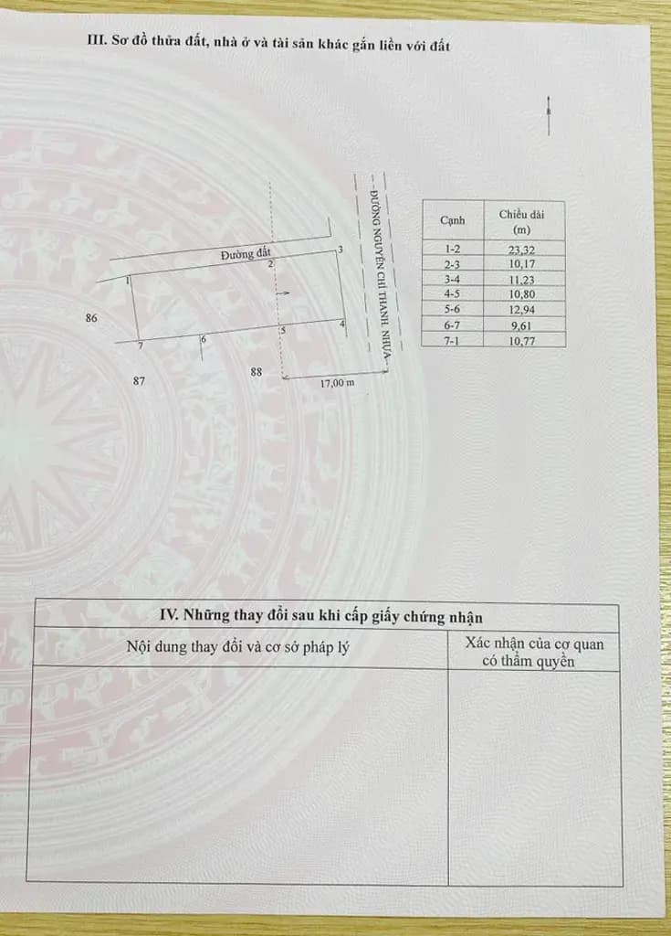 Bán đất 340m² tại Đường Nguyễn Chí Thanh Phường Trà Vinh