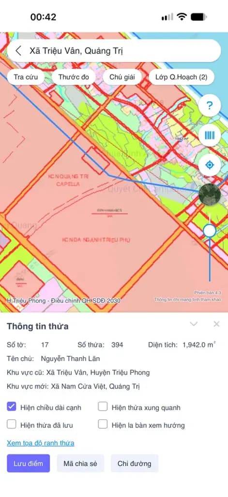 Main-Bán Đất 500m2 có sẵn 262 m2 thổ cư giá 990 triệu tại Đường thông biển,2 lô tô tránh được Xã Triệu Vân Huyện Triệu Phong Quảng Trị-4